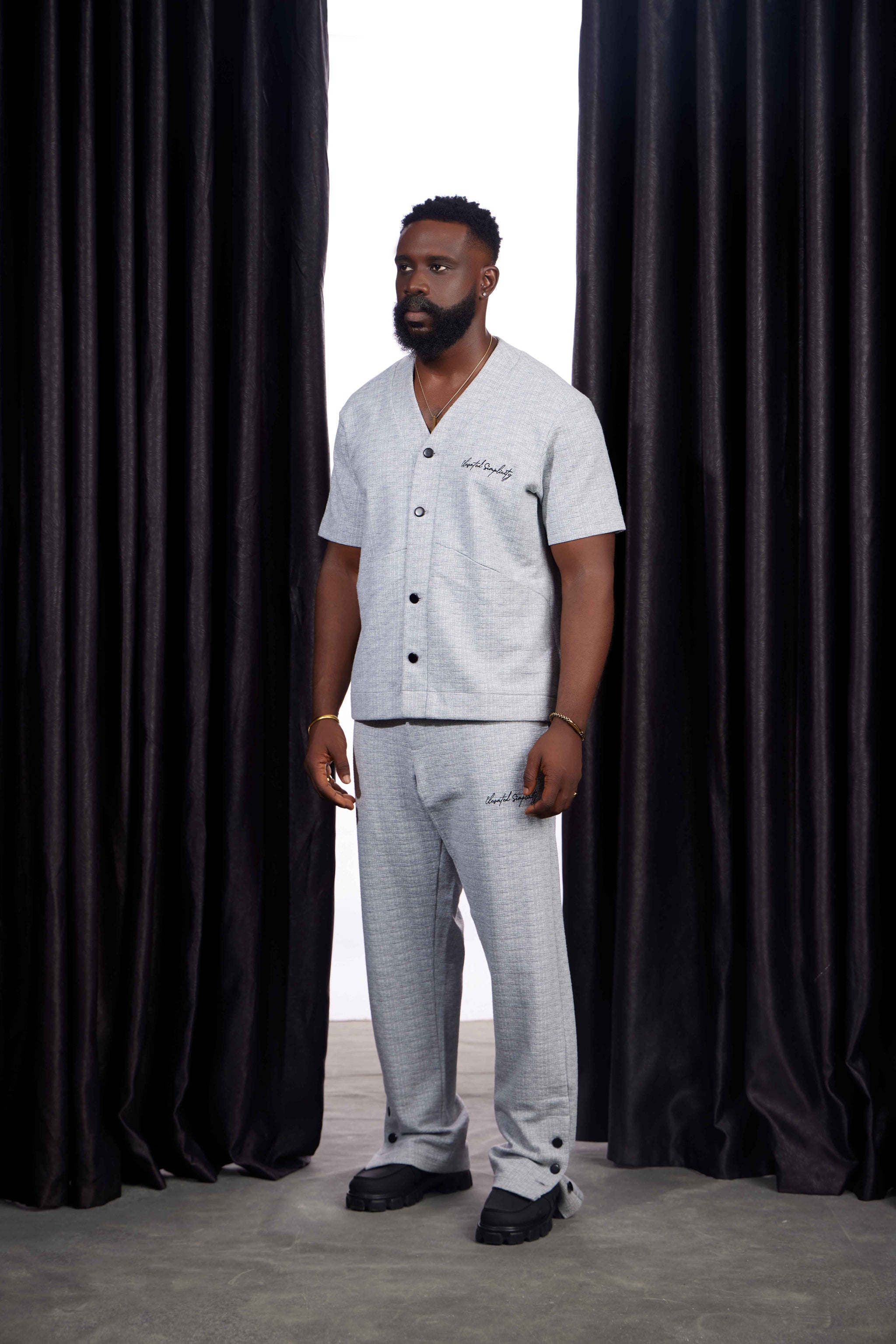 Frost Textured pants set